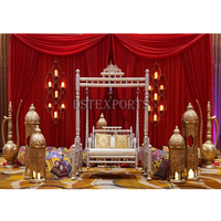 Cadres de toile de fond dorés modernes pour mariage indien traditionnel, nouvelle arrivée, panneaux en fibre de verre durables personnalisés DSTExports Allemagne