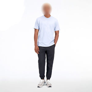 กางเกงกรีฑาสำหรับผู้ชายกางเกงถักน้ำหนักเบาสีดำ - Product Image 4