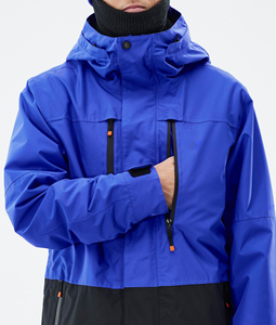 Chaqueta de Esquí Aislante para Hombre y Mujer, Impermeable, Transpirable, con Cremallera, Traje de Snowboard Azul/Negro Suave, Cortavientos - Product Image 5