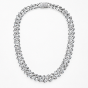 Collar Cubano Hip Hop Personalizado con Moissanita CVD, Certificado GRA, 12MM, Plata 925, Cadena Cubana con Diamantes, Joyería para Hombre, Regalo - Product Image 1