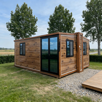 Casa Contenedor Portátil Prefabricada de Acero, Expandible, Modular, de 20 Pies, para Viviendas Pequeñas, Suministro del Fabricante