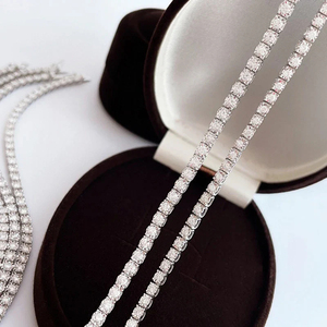 เครื่องประดับที่สวยงามของผู้หญิงที่มีเสน่ห์สร้อยข้อมือเทนนิสประดับเพชรสำหรับการสะสมเครื่องประดับ - Product Image 4