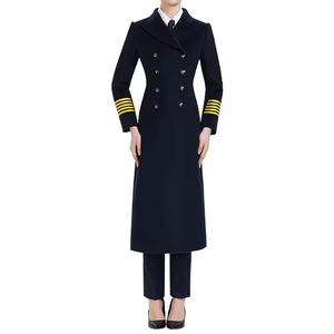 Uniforme de Piloto Estilo Urbano de Alta Gama, Nuevo Modelo 2025, Venta al Por Mayor, ODM, Uniforme de Aerolínea Personalizado con Bordado, Poliéster/Algodón, Tallas Personalizadas - Product Image 6