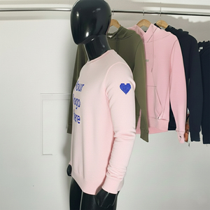 100% Cotton unisex Loose fit <b>Long</b> Sleeve Pullover Casual Drop Shoulder <b>Sweatshirt</b> with Letter Print Breathable - Product Image 1