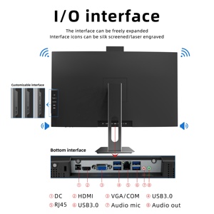 Computadora Todo en Uno AIO de 23.8 Pulgadas con Pantalla LCD IPS para Juegos, <span class=keywords><strong>Precio</strong></span> de Fábrica, I7 10750H, DDR4 16GB, SSD de 512GB, <span class=keywords><strong>PC</strong></span> Monobloque de Escritorio - Product Image 2