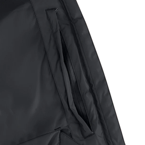 Veste matelassée respirante en tricot Halle Performance pour femmes noires personnalisées en gros avec chapeau détachable pour l'hiver - Product Image 5