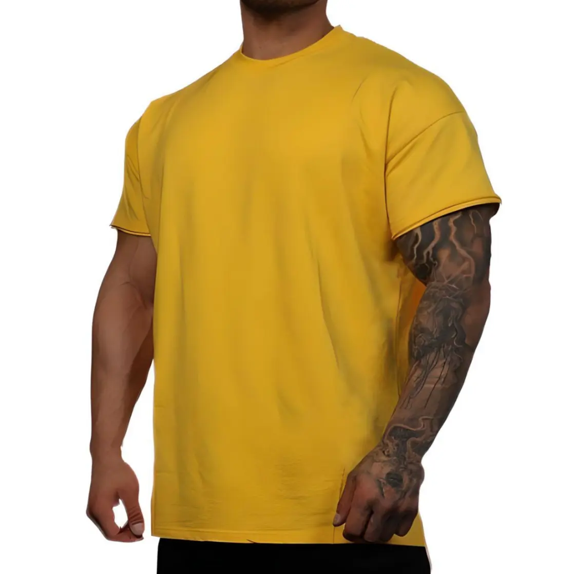 Camiseta de secado de gimnasio personalizada para hombre, ropa de fitness yaga, ropa deportiva de entrenamiento, venta al por mayor