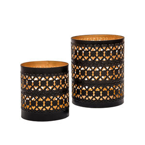 Mainstays <b>Gold</b> Metal Hurricane Candle Holder Beautiful Design Golden Finish for <b>Party</b> and Wedding Table <b>Decoration</b> - Product Image 4