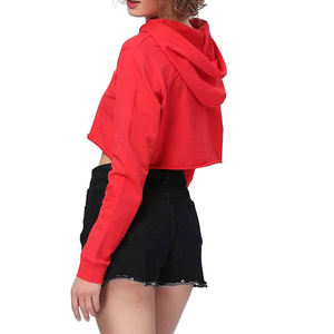 Sudaderas con capucha de manga larga de lana de algodón de alta calidad para mujer, sudaderas con capucha transpirables y de secado rápido para mujer - Product Image 5