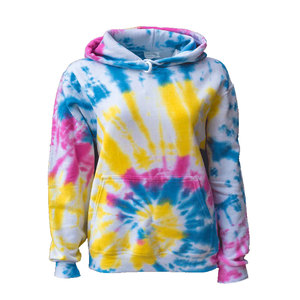 Sudadera con capucha de peso pesado de algodón 100% para hombre bordado lavado ácido Tie Dye Streetwear Cordón de gran tamaño con sudaderas con capucha de invierno - Product Image 5
