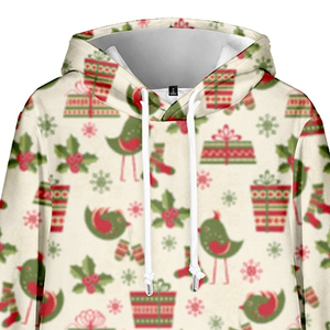 เสื้อสเวตเตอร์ขนแกะพิมพ์ลายการ์ตูนคริสต์มาสน่ารักสำหรับฤดูหนาวล่าสุด2025มีกระเป๋าปักลาย3D มีฮู้ดออกแบบโลโก้ได้ตามต้องการสำหรับเด็กทุกเพศ - Product Image 4