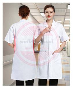 Bata médica personalizada de manga larga y corta, bata de laboratorio médico, uniforme médico unisex de Hospital - Product Image 5