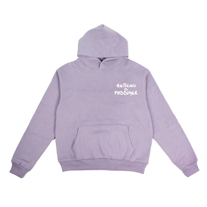 Top Quality Street Wear Unisex Oversize Hoodies Long Sleeve Winter Fleece Hoodie For Adult With <b>Screen</b> Printed Logo Design - Product Image 3