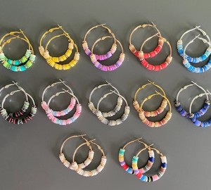 Pendientes de flecos con cuentas bohemias nativas, pendientes de cuentas de plumas - Product Image 1