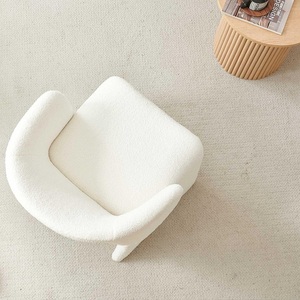 Fauteuils d'appoint rembourrés en fausse <span class=keywords><strong>fourrure</strong></span> White Barrel pour salon de cuisine - Product Image 5