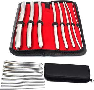 Ensemble de 8 dilatateurs Hegar en acier inoxydable (3mm à 18mm) pour la massothérapie et les soins personnels, instrument médical. - Product Image 3