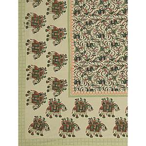 Juego de Sábanas Ecológicas de 3 Piezas, 100% Algodón Verde, 240 Hilos, con 2 Fundas de Almohada, Motivos Étnicos, para Uso Doméstico (ADB1481) - Product Image 5