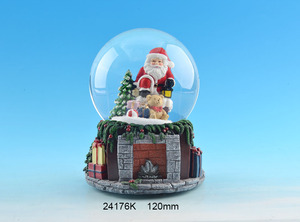 กล่องดนตรี<span class=keywords><strong>คริสต์มาส</strong></span>ขายส่ง ของตกแต่งแบบพกพา ซานตาคลอสระยิบระยับ โคมไฟคริสต์มาสเรืองแสงพร้อมหิมะโปรย - Product Image 4