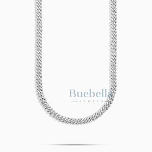 Offre Spéciale 5mm Prong Cuban Chain Moissanite Pass Diamond Tester 925 Silver & 14k White Gold Plated Fine Jewelry - Product Image 3