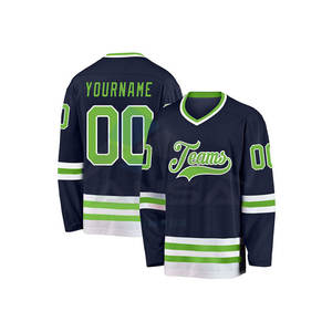 เสื้อฮอกกี้น้ำแข็งคุณภาพสูงแบบซับลิเมชั่น ออกแบบและโลโก้ตามสั่ง วัสดุพรีเมียม ชุดฮอกกี้แบบสั่งทำราคาประหยัด - Product Image 2