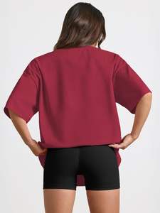 Camiseta de algodón para mujer Camiseta de manga corta OEM con personalización de logotipo para moda al por menor y al por mayor - Product Image 4