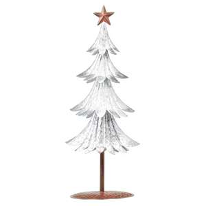 Arbre de Noël en bois de manguier blanchi à la chaux avec étoile Dernière conception Arbre de Noël en bois avec cerf Découpe laser Noël - Product Image 1