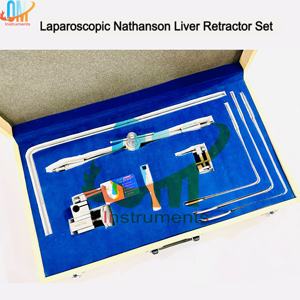 Ensemble de rétracteurs hépatiques laparoscopiques flexibles Nathanson de qualité supérieure avec bras flexible et crochet – Kit complet d'instruments médicaux |   OldMed - Product Image 4