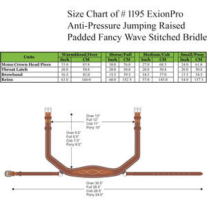 นักล่ากายวิภาคม้าบังเหียนกระโดดบังเหียนบังเหียนบังเหียนบังเหียนแบบอังกฤษแผ่นรองกันแรงกดยางคราวน์พีซเย็บแบบแฟนซี - Product Image 5