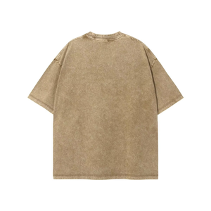 T-shirt vintage 100 % coton écologique à séchage rapide, personnalisé, délavé à l'acide, à manches courtes pour homme, en tissu tricoté 230 GSM – Vente en gros - Product Image 3