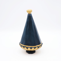 Décoration d'intérieur OEM statue de figure religieuse miniaturisée en 3d résine personnalisée artisanat bleu foncé catholicisme vierge marie figurine