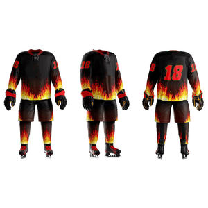 Uniforme de hockey sobre hielo hecho en Pakistán al por mayor, nuevo diseño, sublimación, equipo deportivo, ropa de entrenamiento totalmente personalizada, alta calidad 100% - Product Image 6