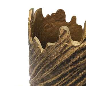 Jarrón de Metal de Inspiración Cultural, Ideal para el Ambiente del Hogar, con una Superficie Suave y Fácil Colocación para Decoración de Temporada - Product Image 4