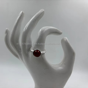 แหวนเงินแท้999ทำมือขัดเงา92.5 '% การออกแบบที่ไม่ก่อให้เกิดอาการแพ้และไร้กาลเวลา - Product Image 1