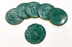 Ensemble de sous-verres en bambou élégant 3mm d'épaisseur sous-verres ronds faits à la main pour table à manger cadeau but belle conception - Product Image 6