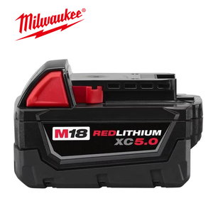 2 Baterías (XC) de Iones de Litio REDLITHIUM de <span class=keywords><strong>5.0</strong></span> <span class=keywords><strong>Ah</strong></span> y 18 V M18B5 para Taladro, Amoladora y Llave de Impacto Milwaukee M18, Batería para Herramientas Eléctricas Inalámbricas - Product Image 4