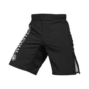 กางเกงขาสั้นพรีเมี่ยมสำหรับผู้ชายผ้าต่อสู้แบบระเหิดสีดำกางเกงขาสั้นออกแบบโลโก้ได้ตามต้องการ Jiu Jitsu MMA - Product Image 6