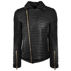 เสื้อแจ็คเก็ตหนังคุณภาพสูงสำหรับผู้ชาย ขับขี่มอเตอร์ไซค์ ระบายอากาศได้ดี ทันสมัย เหมาะสำหรับฤดูหนาว มีไซส์ใหญ่  แจ็คเก็ตแข่งรถมอเตอร์ไซค์  สีปรับแต่งได้ - Product Image 2