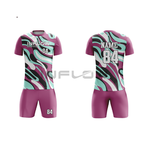 ชุดเสื้อฟุตบอลชุดเสื้อฟุตบอลโพลีเอสเตอร์แบบซับลิเมชันชุด100% - Product Image 3