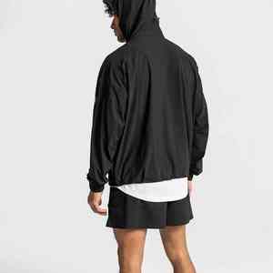 2025 haut à la mode décontracté tissé 2 pièces en Nylon veste short ensemble personnalisé hommes survêtement survêtement respirant coupe-vent - Product Image 6