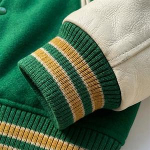 Vestes bomber de baseball en chenille brodée tendance et stylée, vêtements de rue personnalisés, veste de baseball pour hommes - Product Image 5