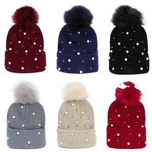 หมวกบีนนี่ไหมพรมผสมลายทางสีพื้นปักลายสำหรับผู้ใหญ่ ให้ความอบอุ่น เหมาะสำหรับฤดูหนาว เดินทาง ใช้ได้ทั้งชายและหญิง ปรับขนาดได้ สไตล์สตรีท - Product Image 1