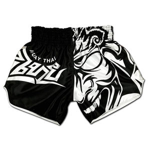 Pro Quality Muay Thai Short 100% Poliéster Boxeo Hombres Pantalones cortos Logotipo personalizado Boxeo Muay Thai Shorts Transpirable OEM Custom 2025 - Product Image 1