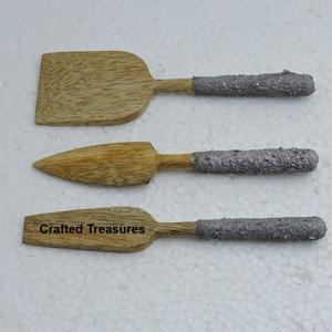 Premium Quality Wooden <b>Cheese</b> <b>Set</b> With Concrete ON Handle <b>Set</b> of Three Kitchen Hotel <b>Cheese</b> Serving cutter <b>Set</b> <b>Cheese</b> Tools - Product Image 1