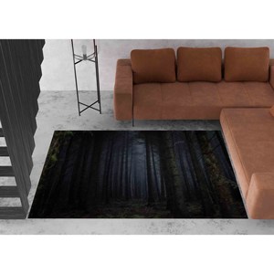 Tapis Paysage Forestier : Tapis Antidérapant Imprimé en 3D, Tapis Fin Non Tissé - Product Image 2