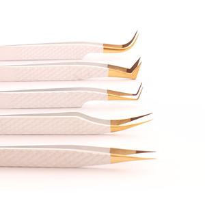 Juego de pinzas de belleza para artistas de pestañas que reducen la fatiga de las manos durante el uso - Product Image 4