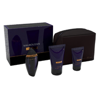 Coffret Cadeau Mauboussin Private Club : Eau de Parfum, Gel Douche, Baume Après-Rasage avec Trousse de Toilette – Collection de Parfums Premium