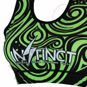 Women Lightweight Reversible Sports Bra Custom Soft Breathable Fitness <b>Apparel</b> Professional Fight Wear Plus Size Print - Product Image 2