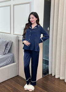 Conjuntos de Ropa de Maternidad de Seda Francesa B381, Suaves, Transpirables, Absorbentes de Sudor, Tejido Largo, Opción Económica para - Product Image 5