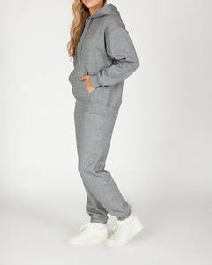 Streetwear Invierno Manga larga Cordón Fabricantes al por mayor recortada chándal desgastado - Product Image 2