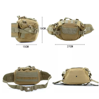 BEARKY Vert Polyester Fanny Pack Hommes Résistant À L'eau Taille Sac pour Femmes À La Mode Tactique Ceinture Sac